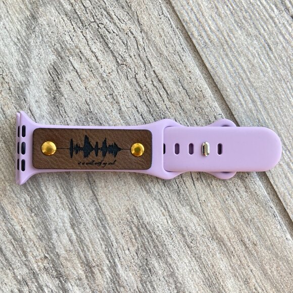It Is Well With My Soul Soundwave Band For Apple Watch 38-42mm - Light Purple - Picture 1 of 3